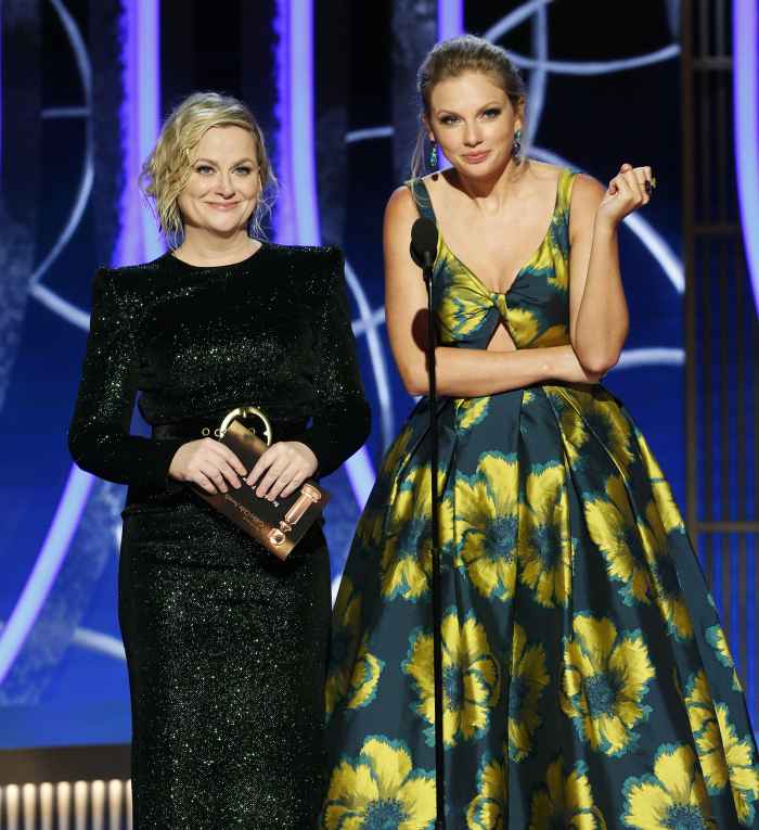 Taylor Swift Presents With Amy Poehler at Golden Globes After Beef