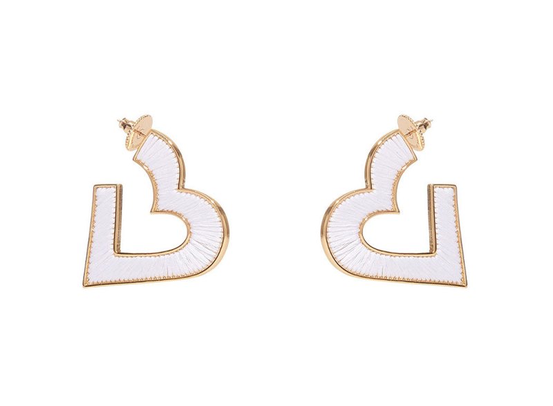 Valentine's Day Gift Guide - Mignonne Gavigan Fiona Heart Hoop Earrings