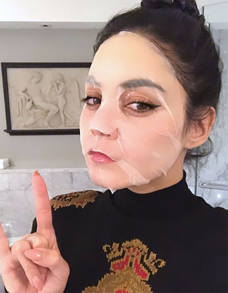 Vanessa Hudgens' Face Mask Instagram