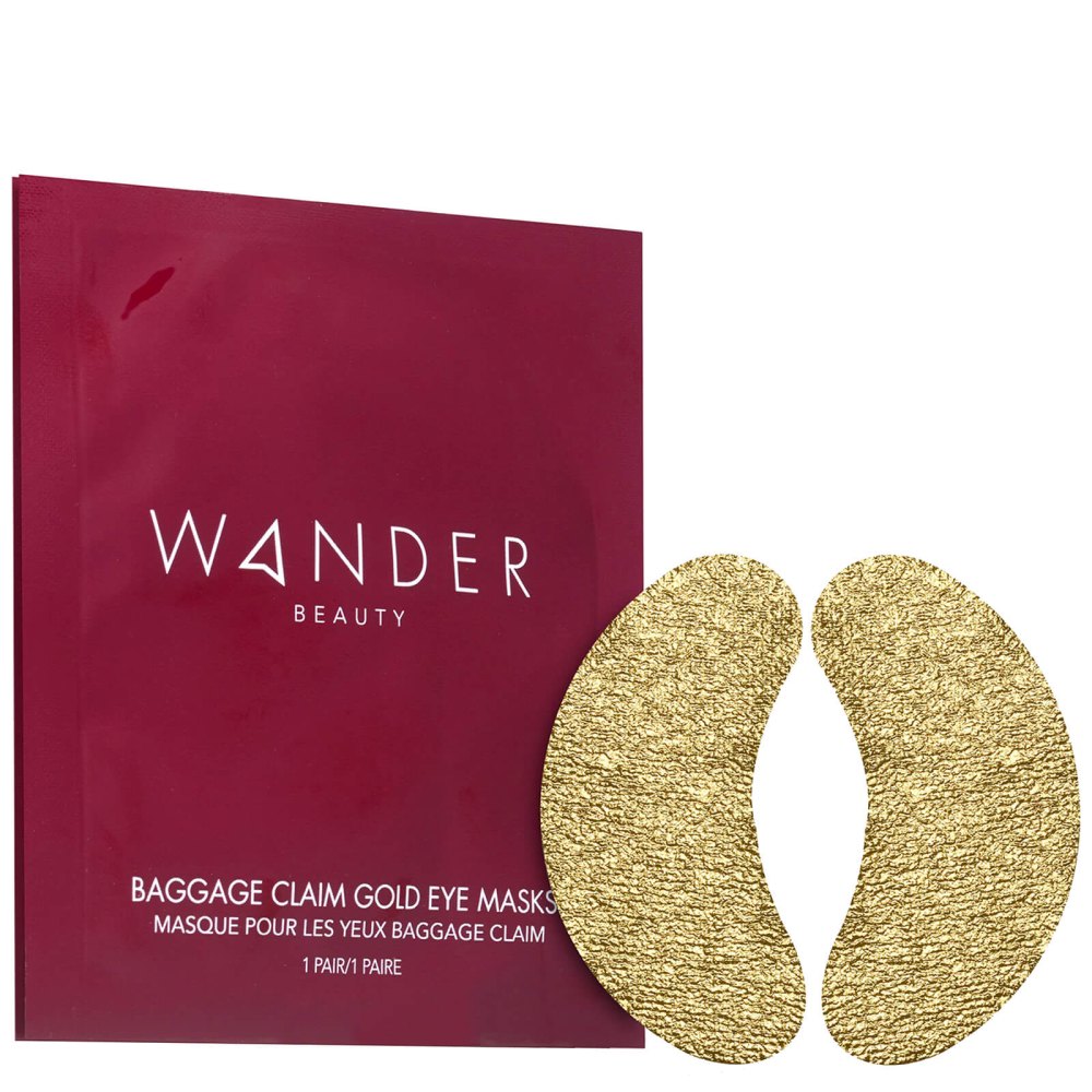 Wander Beauty Baggage Claim Gold Eye Masks - Set of 6
