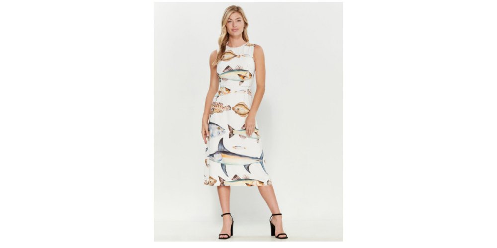 Dolce & Gabbana Fish Bubble Sheath Dress