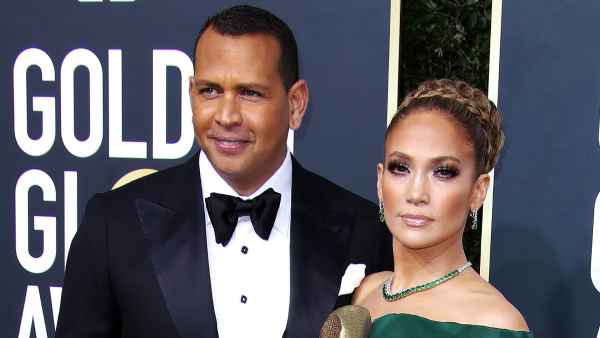 Jennifer Lopez Alex Rodriguez Heat Up the Red Carpet Golden Globes 2020