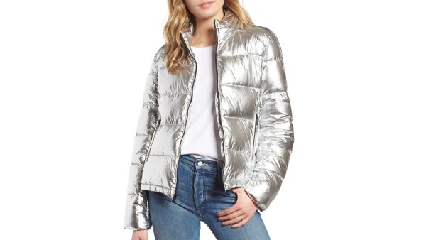 Marc New York Metallic Puffer Jacket