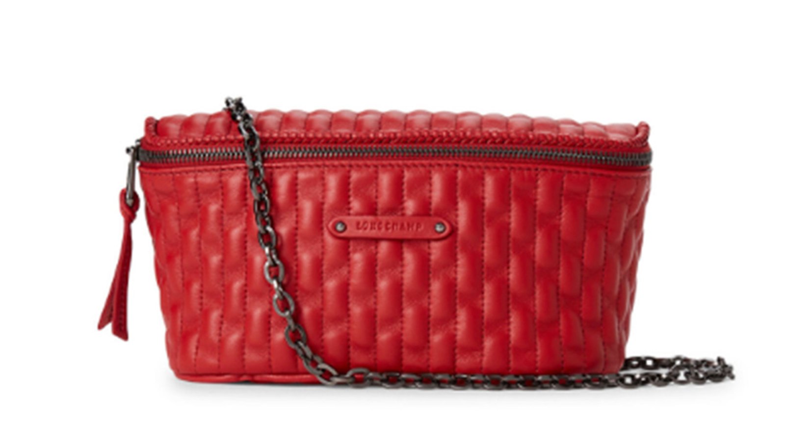Longchamp Red Amazone Matelassé Belt Bag
