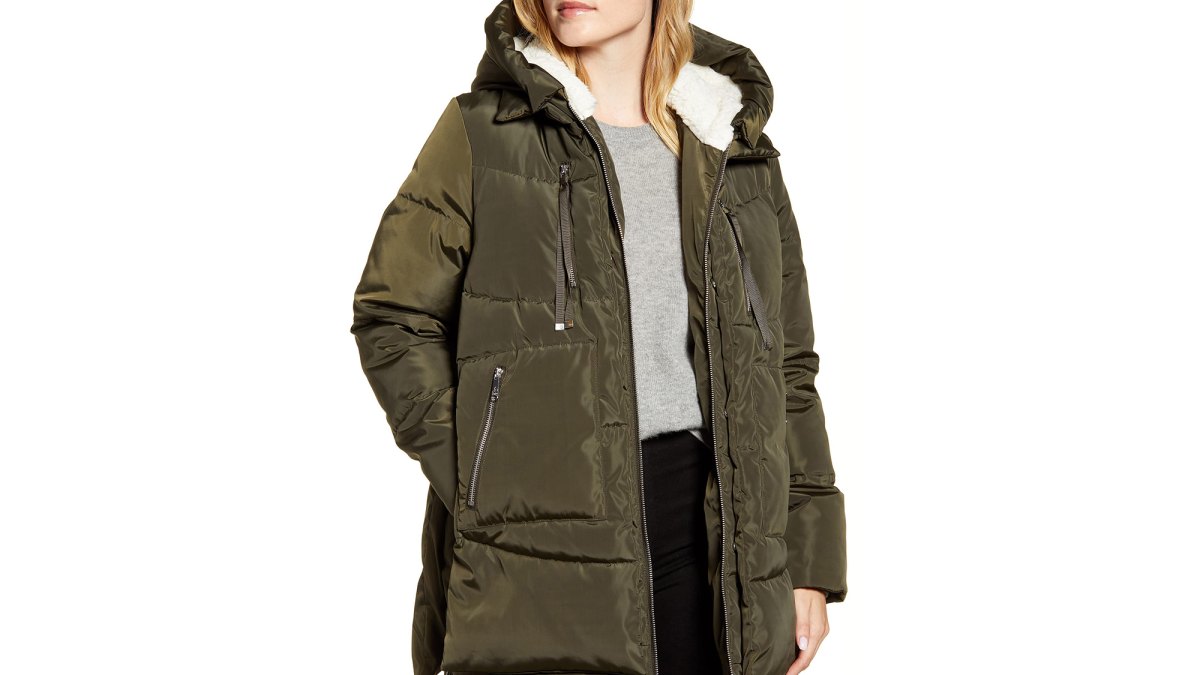 Sam Edelman Faux Shearling Lined Puffer Coat