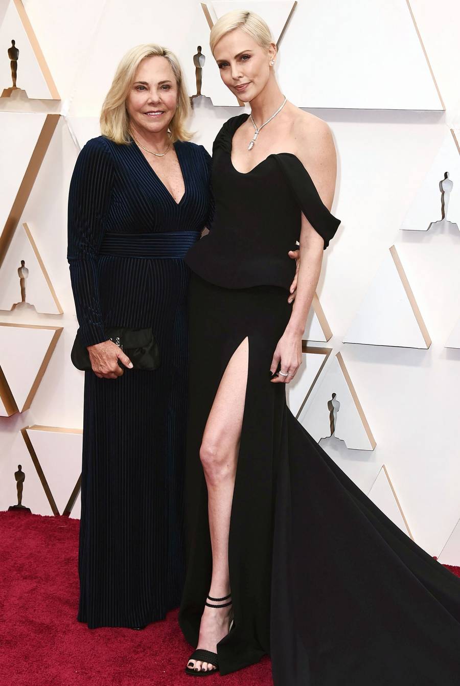 Gerda Maritz and Charlize Theron Stars Bring Family Members to 2020 Oscars