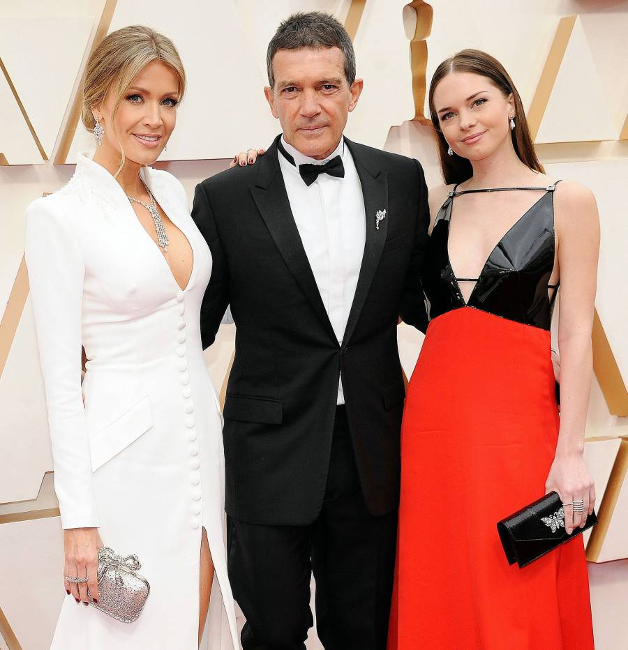 Nicole Kimpel Antonio Banderas and Stella Banderas Stars Bring Family Members to 2020 Oscars