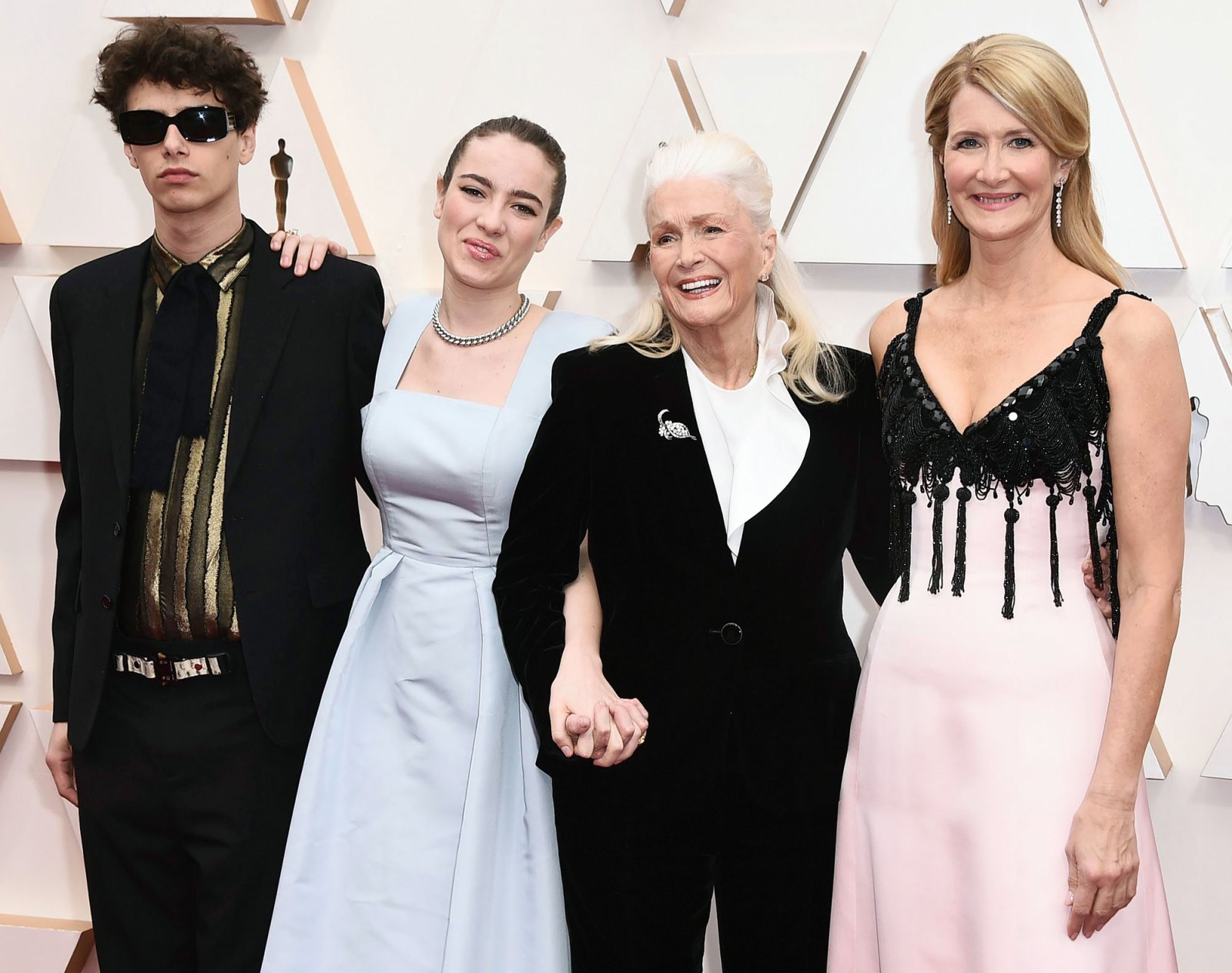 Ellery Harper Jaya Harper Diane Ladd and Laura Dern Stars Bring Family Members to 2020 Oscars