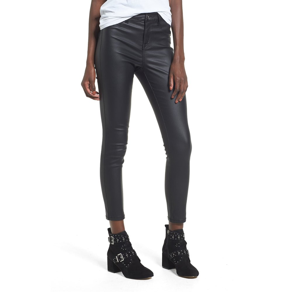 1822 Denim High Waist Coated Skinny Jeans