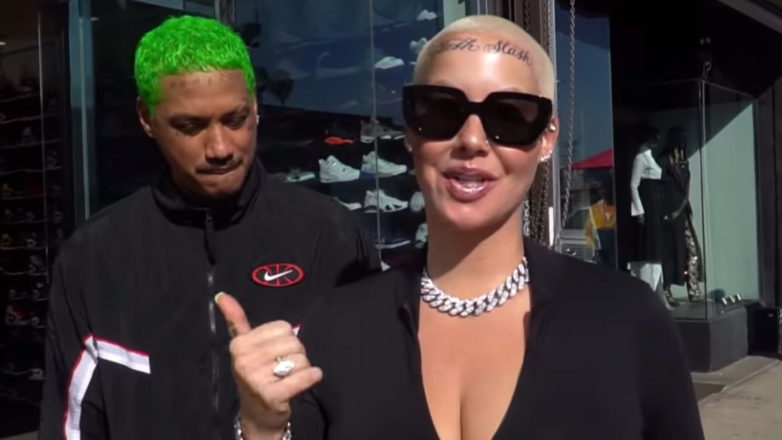 Amber Rose Debuts Face Tattoos of Her Children's Names