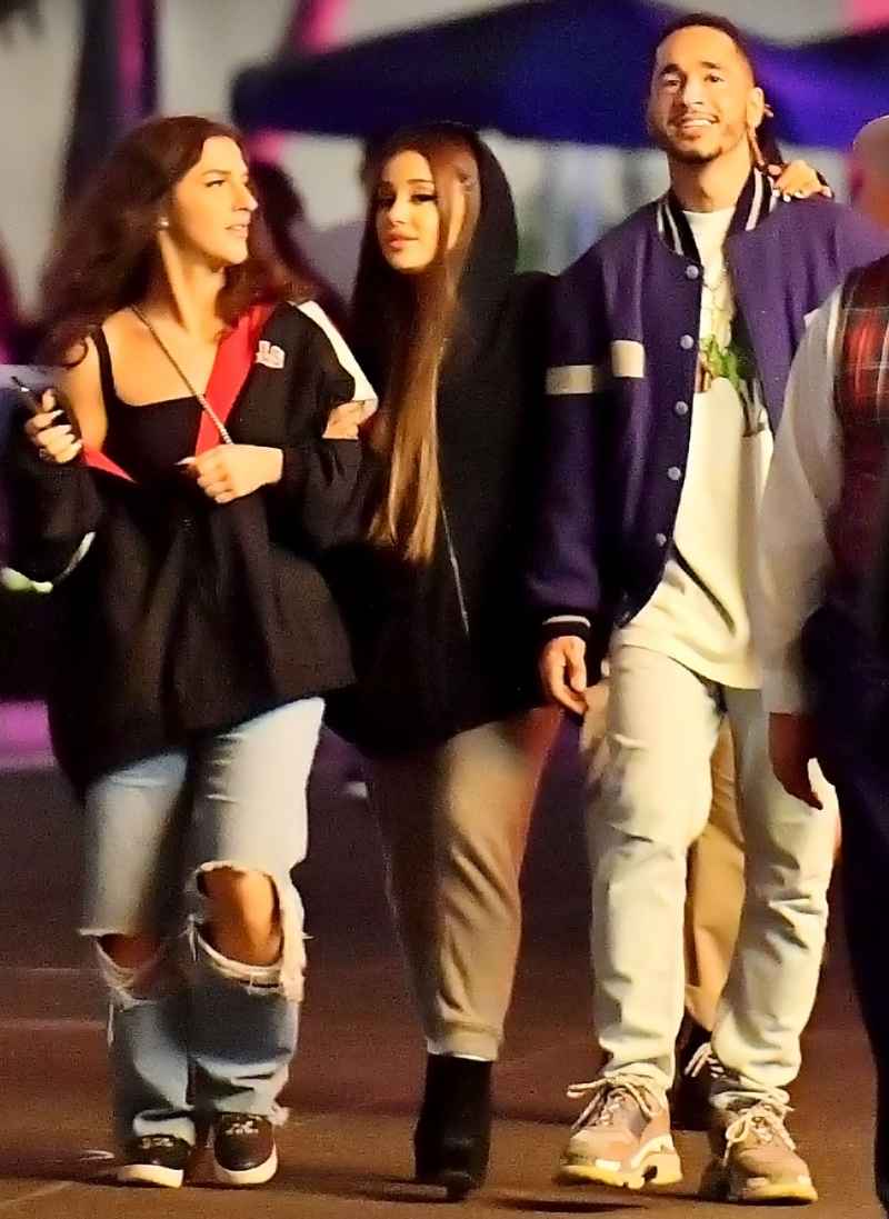 Ariana Grande Mikey Foster Walk Arm in Arm Disneyland Date