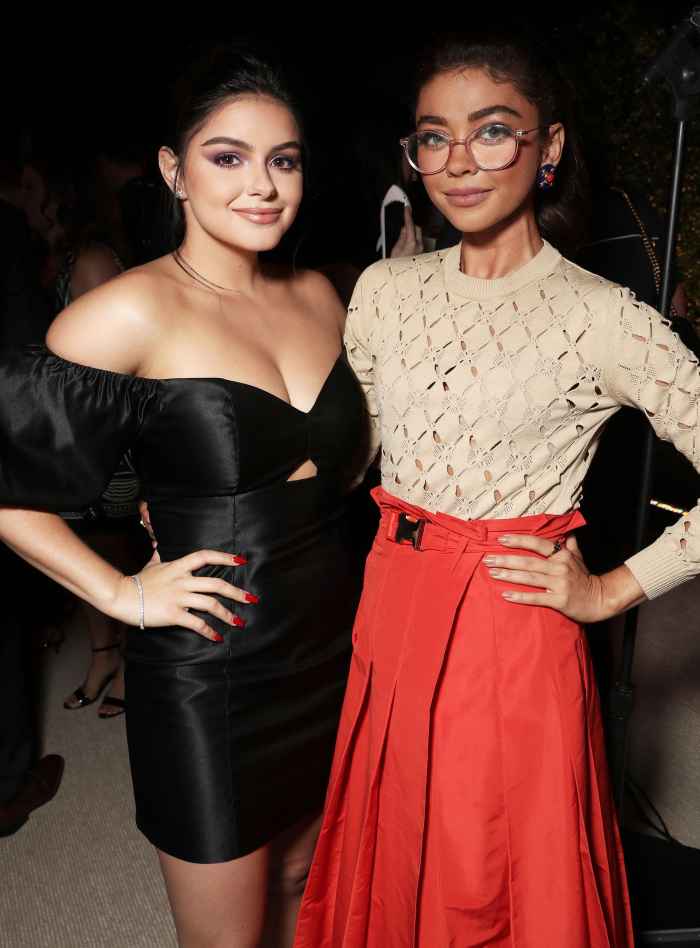 Sarah Hyland Defends Costar Ariel Winter's Party Dress Details Us Weekly