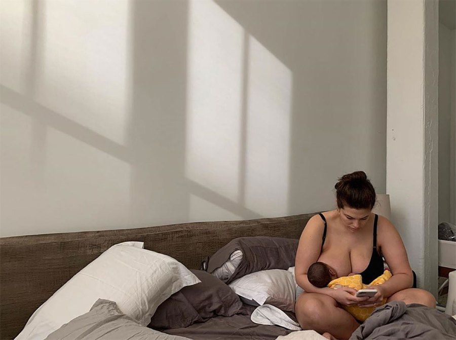 Ashley Graham Breast-Feeding Moments Baby Isaac