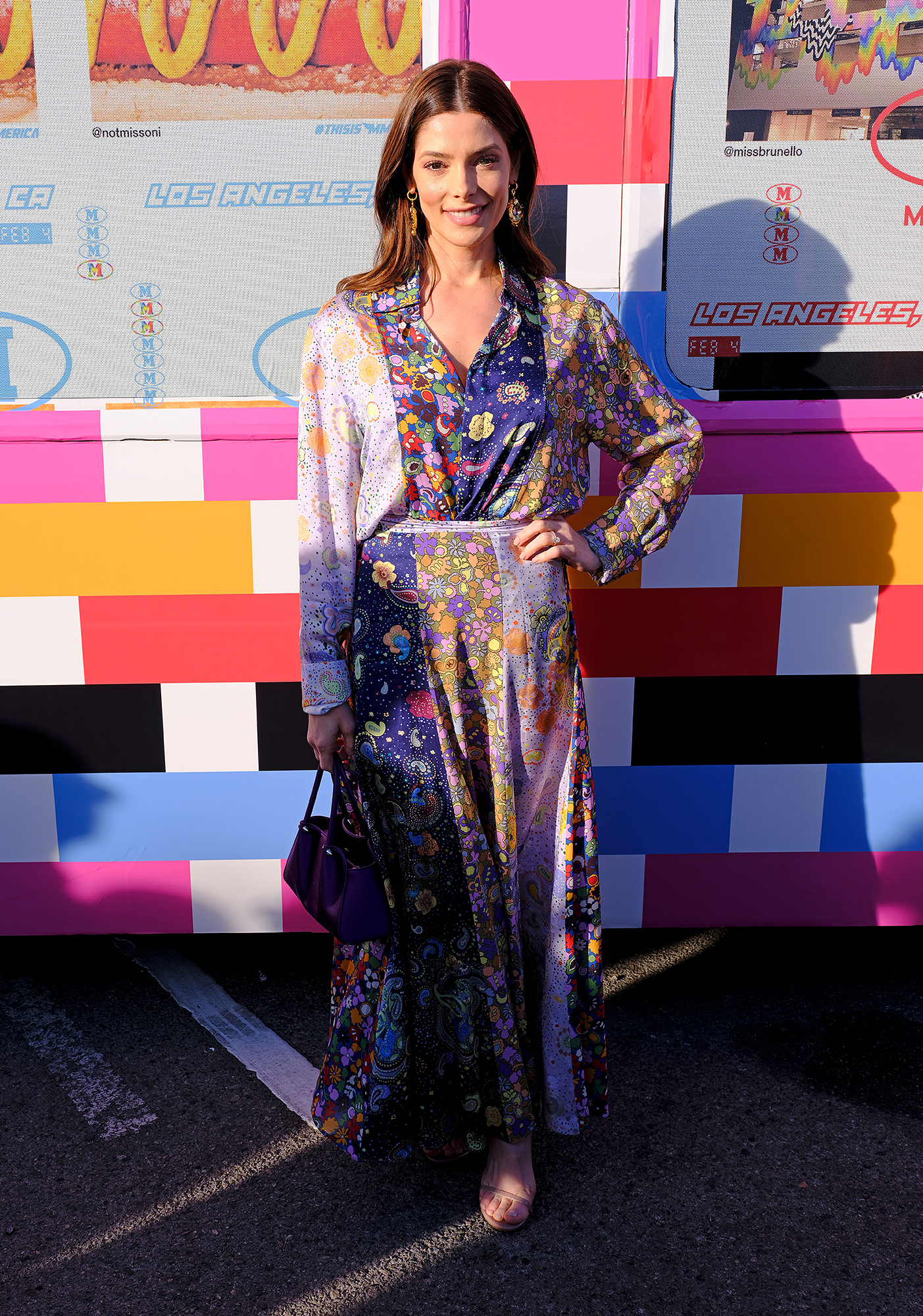 Ashley Greene Rocked a Floral Print Dress to the M Missoni Fashion Presentation
