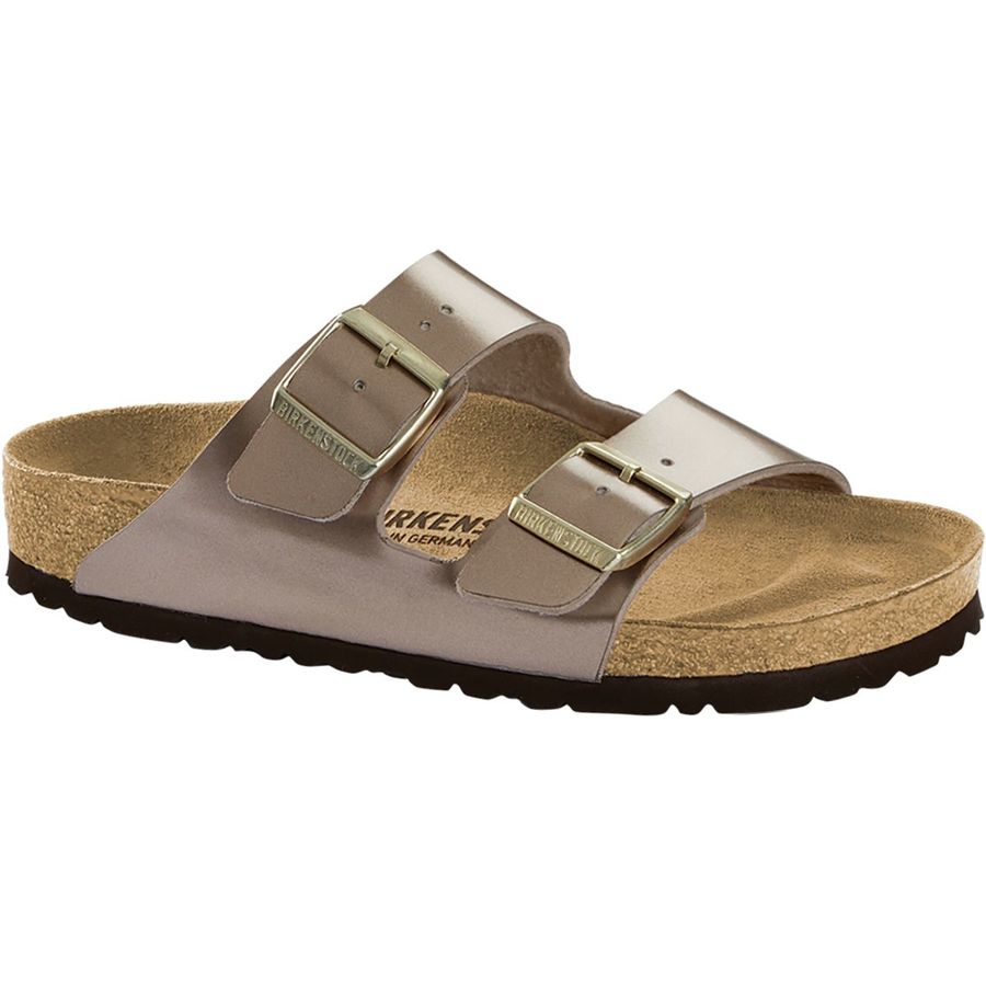 Birkenstock Arizona Narrow Sandal (Electric Metallic Taupe)