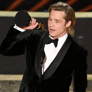 Brad Pitt Says He Put Some Real Work Into His Awards Show Speeches