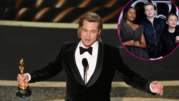 Brad Pitt Thanks Kids in Emotional Acceptance Speech at Oscars 2020