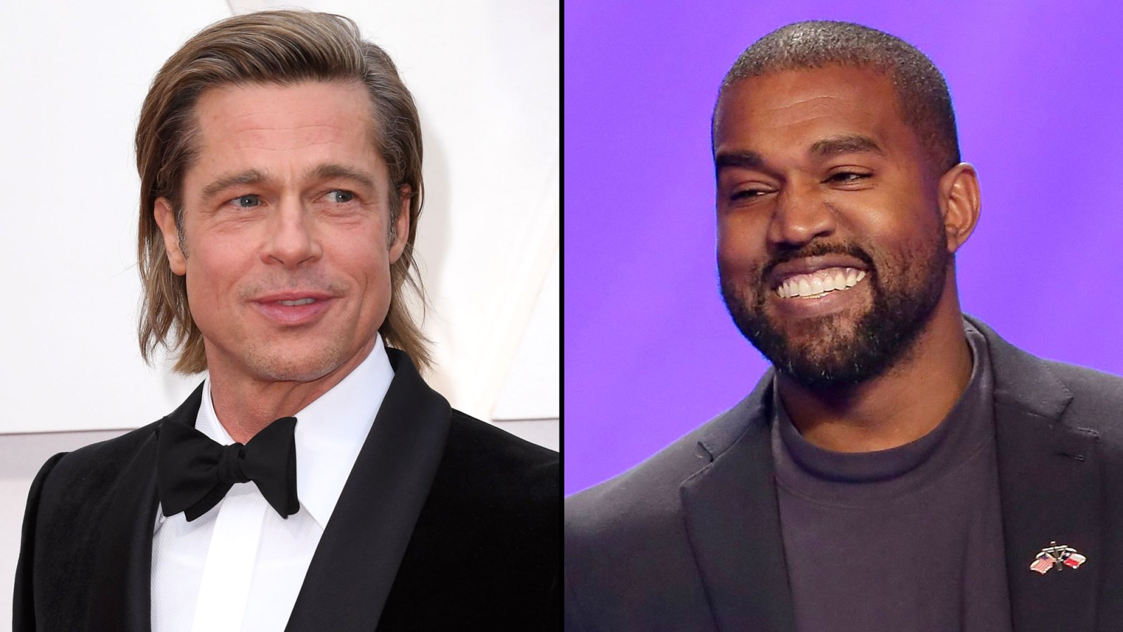 Brad Pitt and Kanye West Catch Up at Oscars Party Oscars 2020