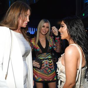 Caitlyn Jenner Sophia Hutchins and Kim Kardashian West Afterparties Oscars 2020