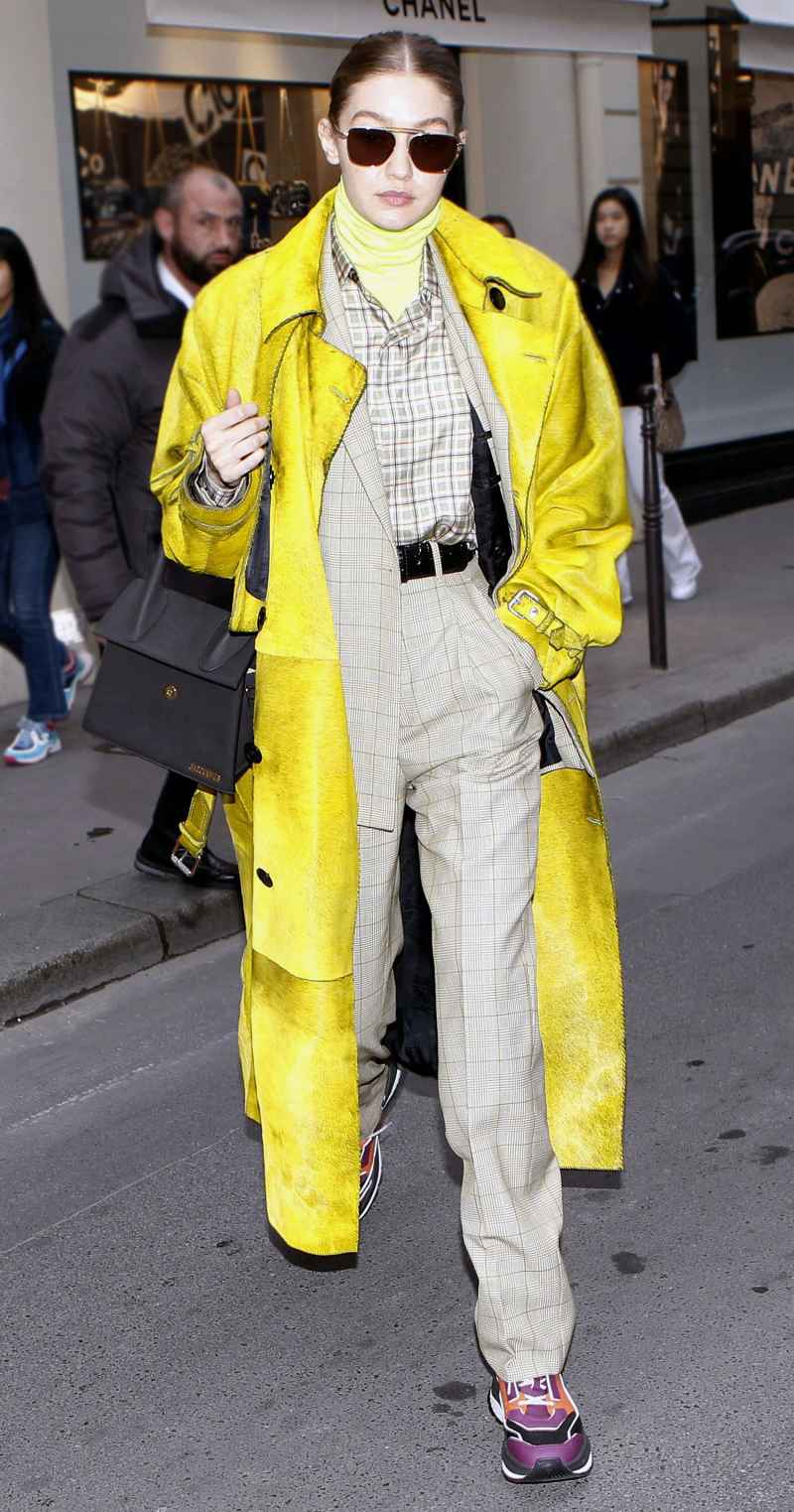 Celeb Style At Paris Fashion Week - Gigi Hadid