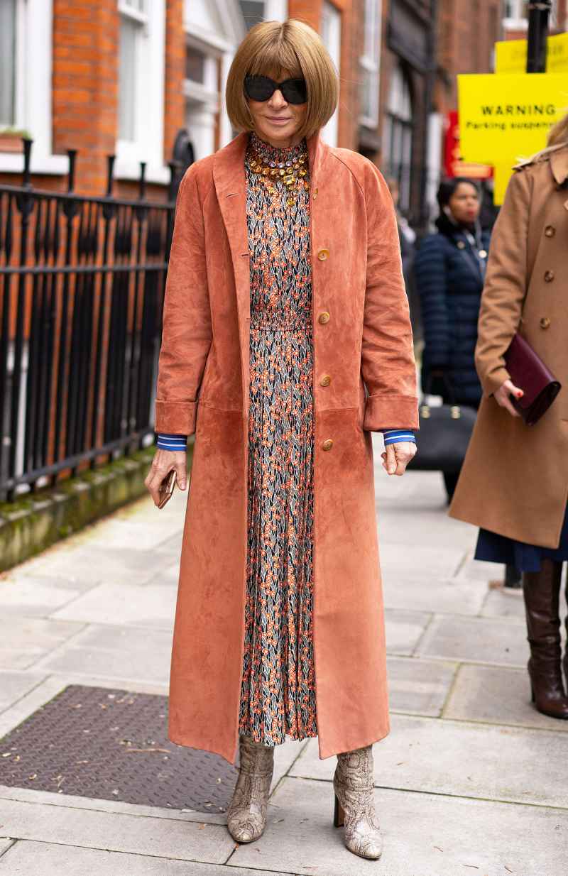 Celebs at London Fashion Week - Anna Wintour