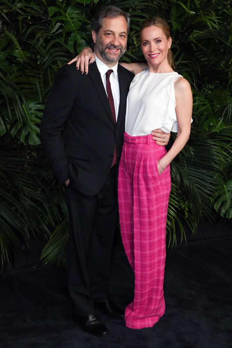 Judd Apatow and Leslie Mann Charles Finch and Chanel Pre-Oscars Dinner