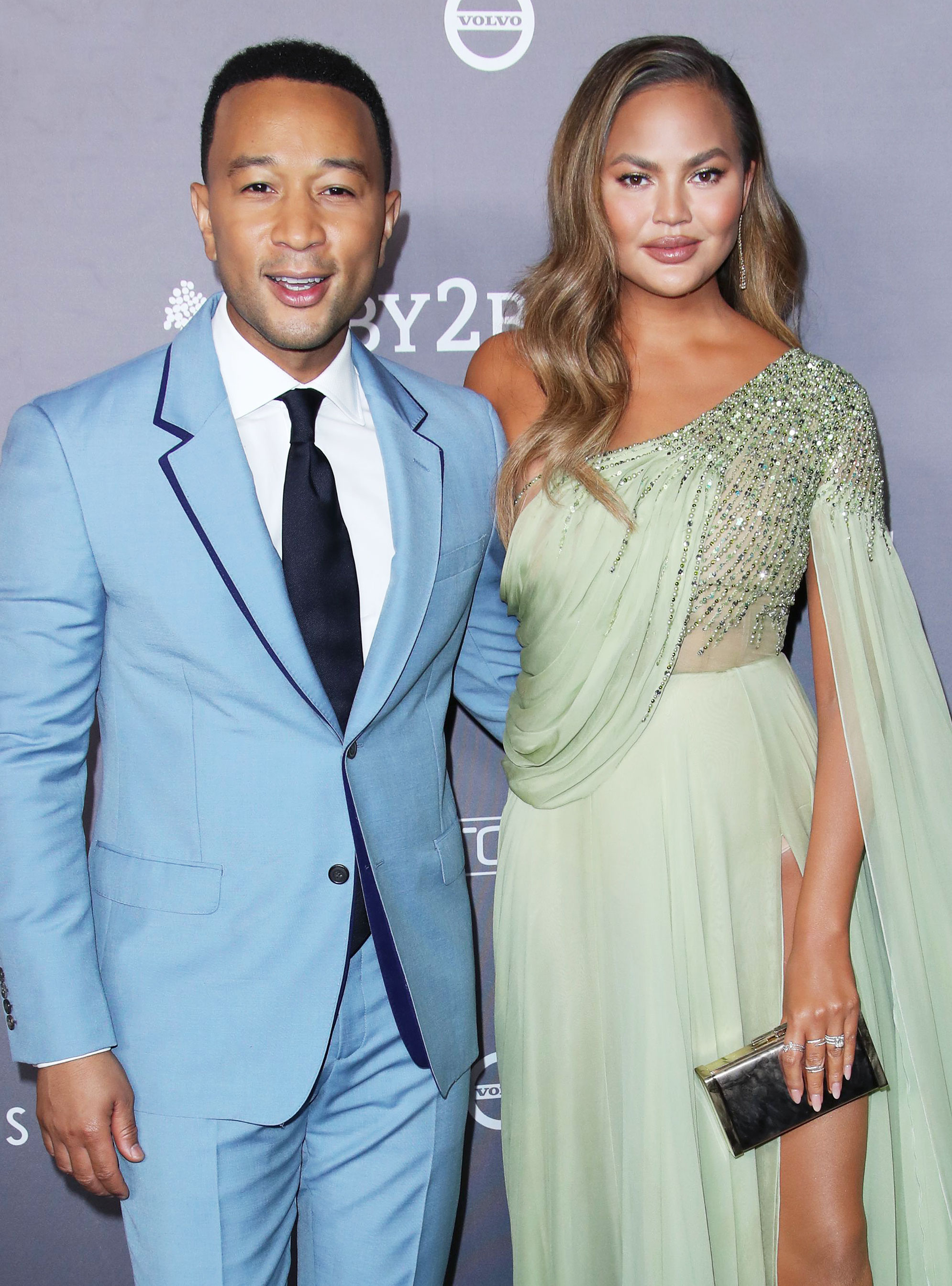 Chrissy Teigen Wears John Legend Themed Leggings