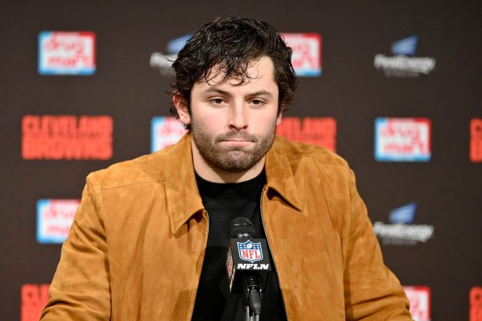 Baker Mayfield Accused of Cheating on Wife Emily Wilkinson