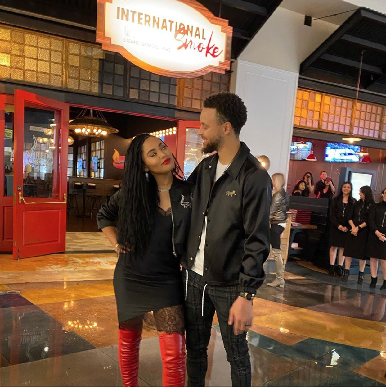 Dec 2019 New Years Eve Ayesha Curry and Stephen Curry