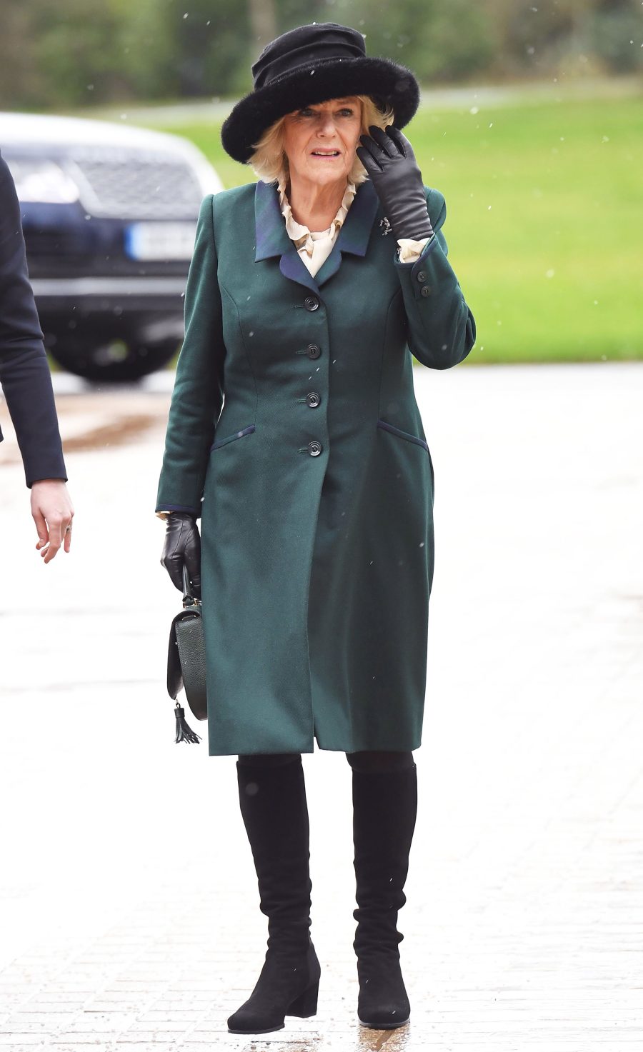 Duchess Camilla Green Coat February 11, 2020