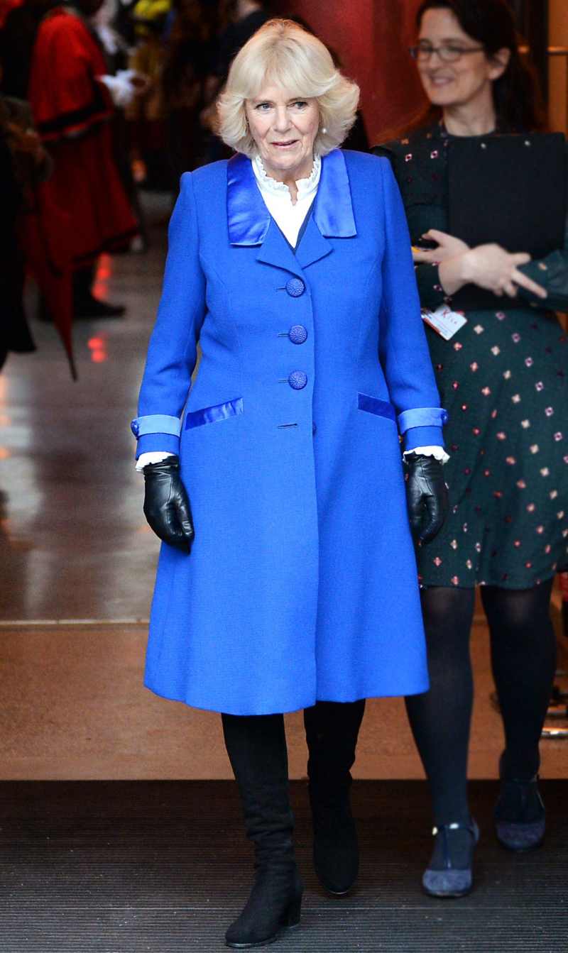 Duchess Camilla Royal Blue Coat February 19, 2020