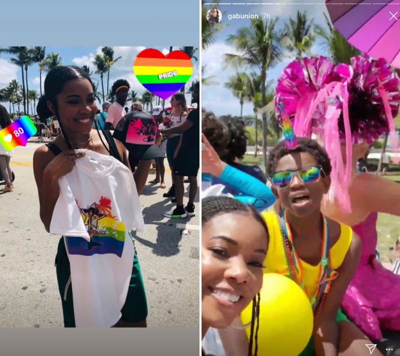 Gabrielle Union-Wade Instagram Miami Pride Gabrielle Union and Dwyane Wade’s Family Album