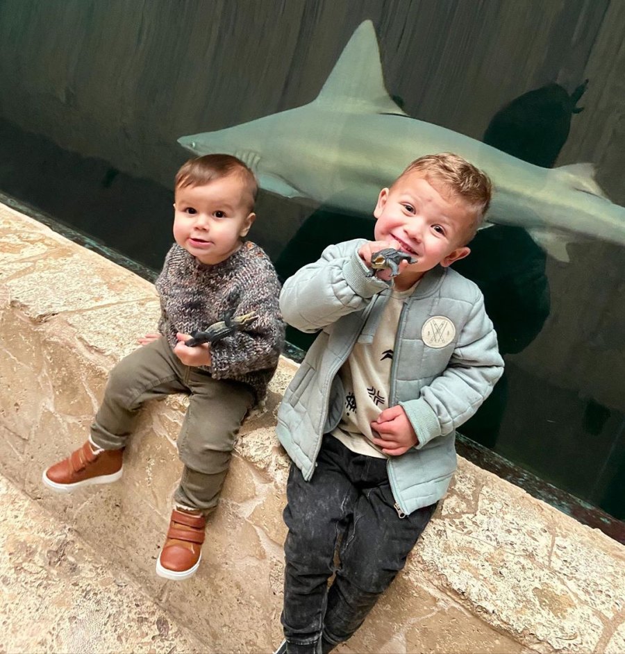 Giudici Family Album Samuel and Isaiah At the Aquarium