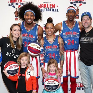Jason Sudeikis, Olivia Wilde and Their Kids Played With the Globetrotters