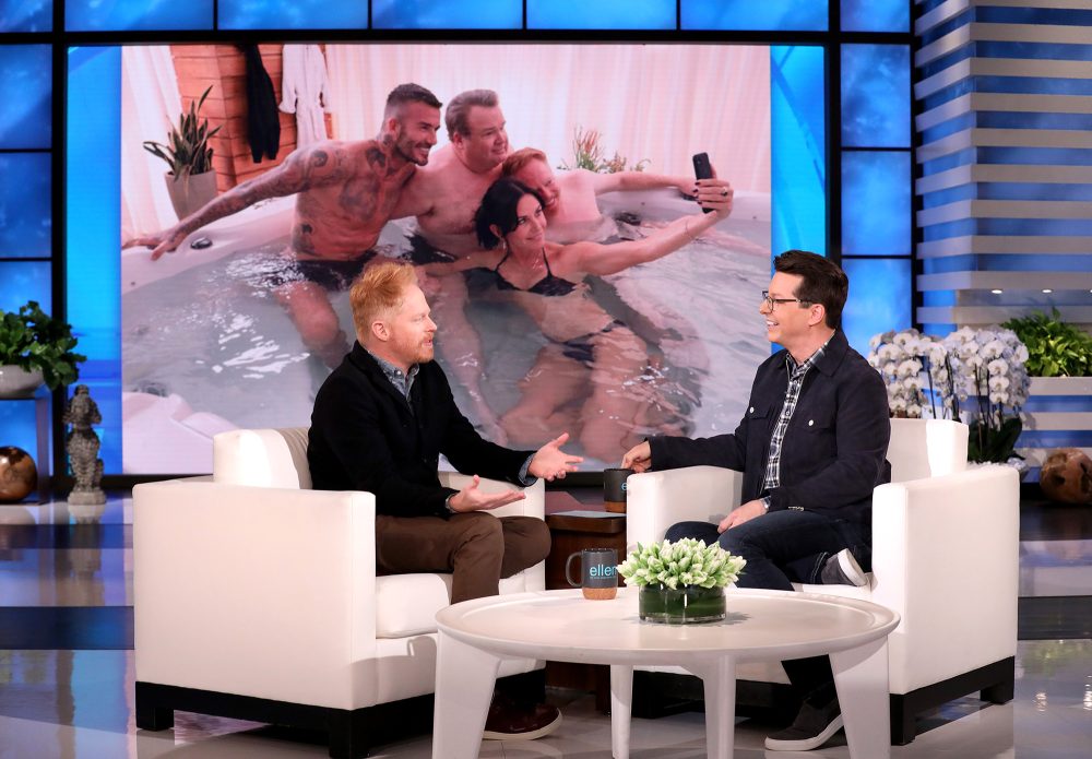Jesse Tyler Ferguson Recalls How He Ended Up in a Hot Tub With David Beckham The Ellen DeGeneres Show