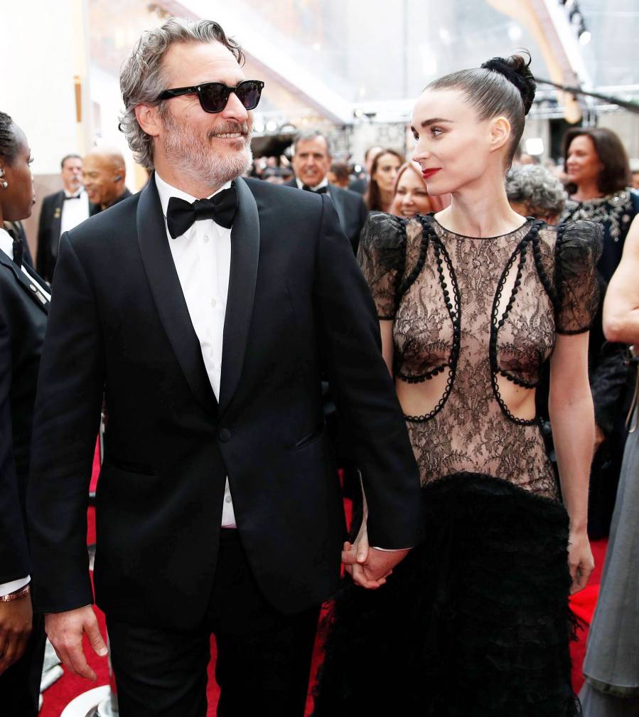 Joaquin Phoenix and Rooney Mara What You Didnt See on TV at Oscars 2020