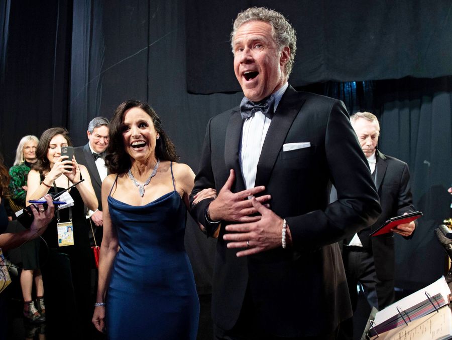 Julia Louis-Dreyfus and Will Ferrell Backstage Unseen Moments at Oscars 2020