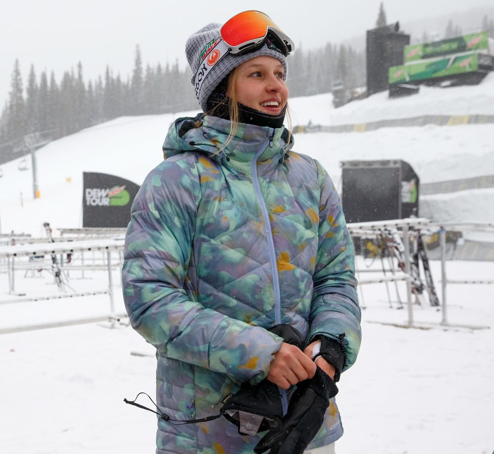 Julia Marino Copper Mountain Dew Tour 2020 Athletes Stay Warm on the Slopes