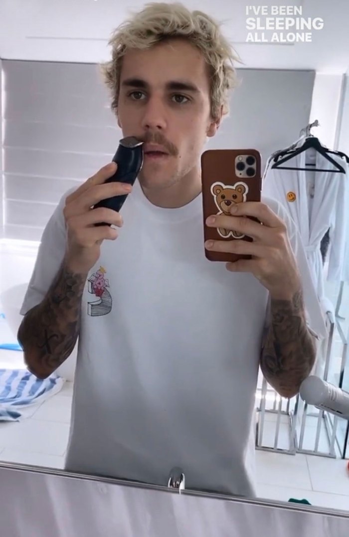 Justin Bieber Shaves His Mustache