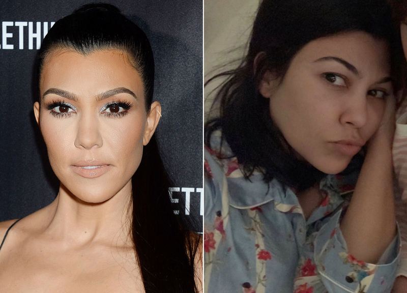 Kourtney Kardashian Makeup-Free Instagram