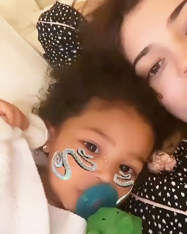 Kylie Jenners Daughter Stormi Supports Her After Wisdom Teeth Surgery