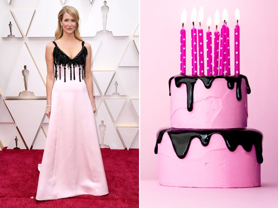 Laura Dern Oscars 2020 birthday cake