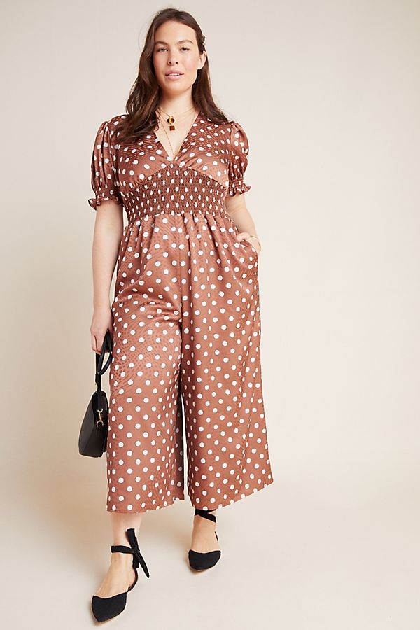 Lavinia Polka Dot Plus Jumpsuit