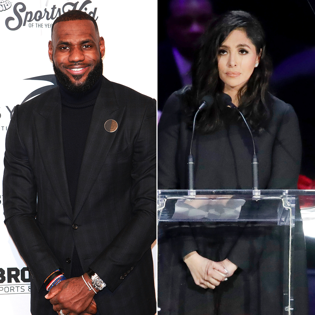 LeBron James Praises 'Strong' Vanessa Bryant for Kobe Bryant Eulogy