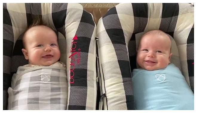 Morgan Miller and Bode Miller Describe Twin Sons Ideal Home Birth Twins Smile