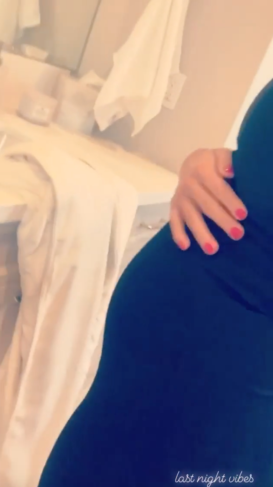 Nikki Bella Shows Off Pregnancy Curves I’m Fitted Black Dress: ‘My Bump Has Gotten So Much Bigger’