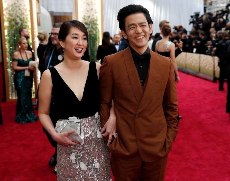 John Cho Kerri Higuchi Oscars 2020 PDA