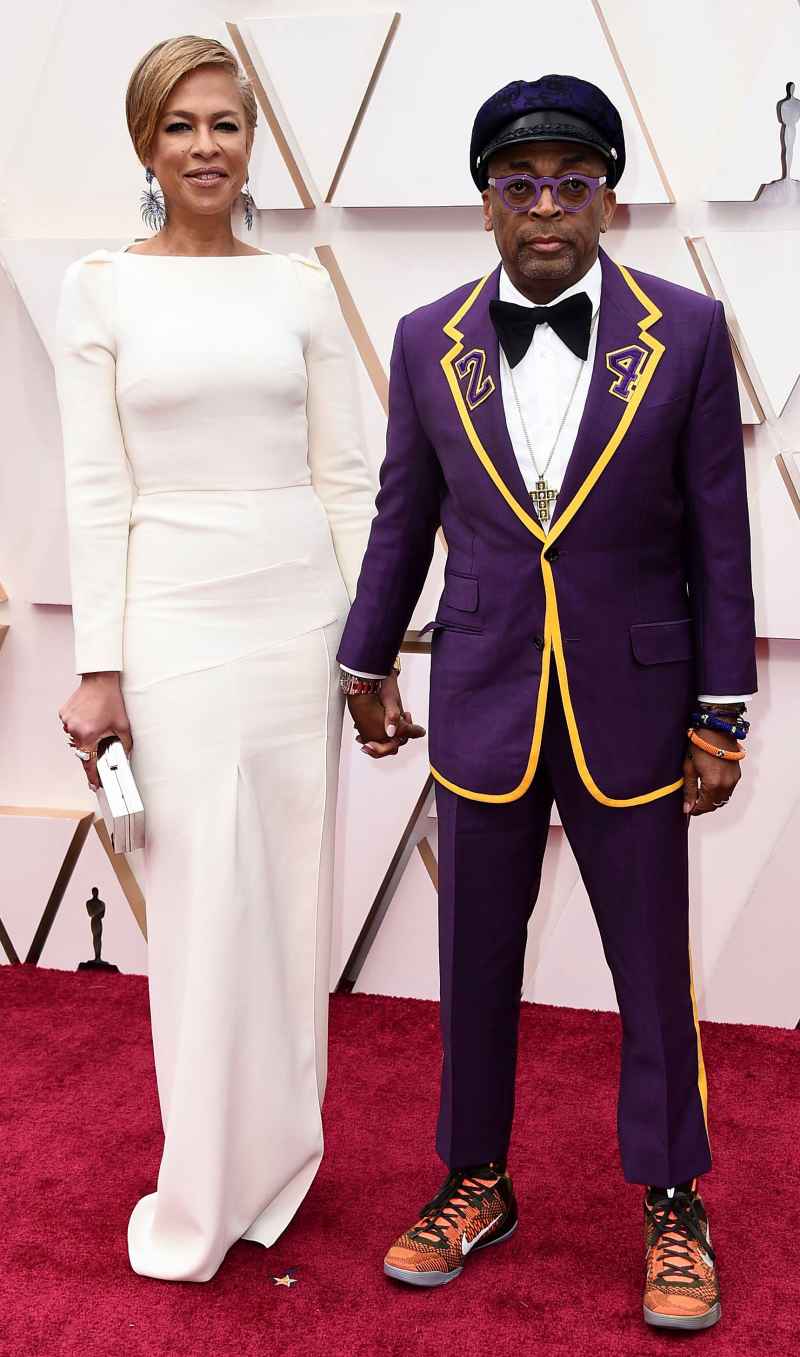 Spike Lee and Tonya Lewis Lee Oscars 2020 PDA