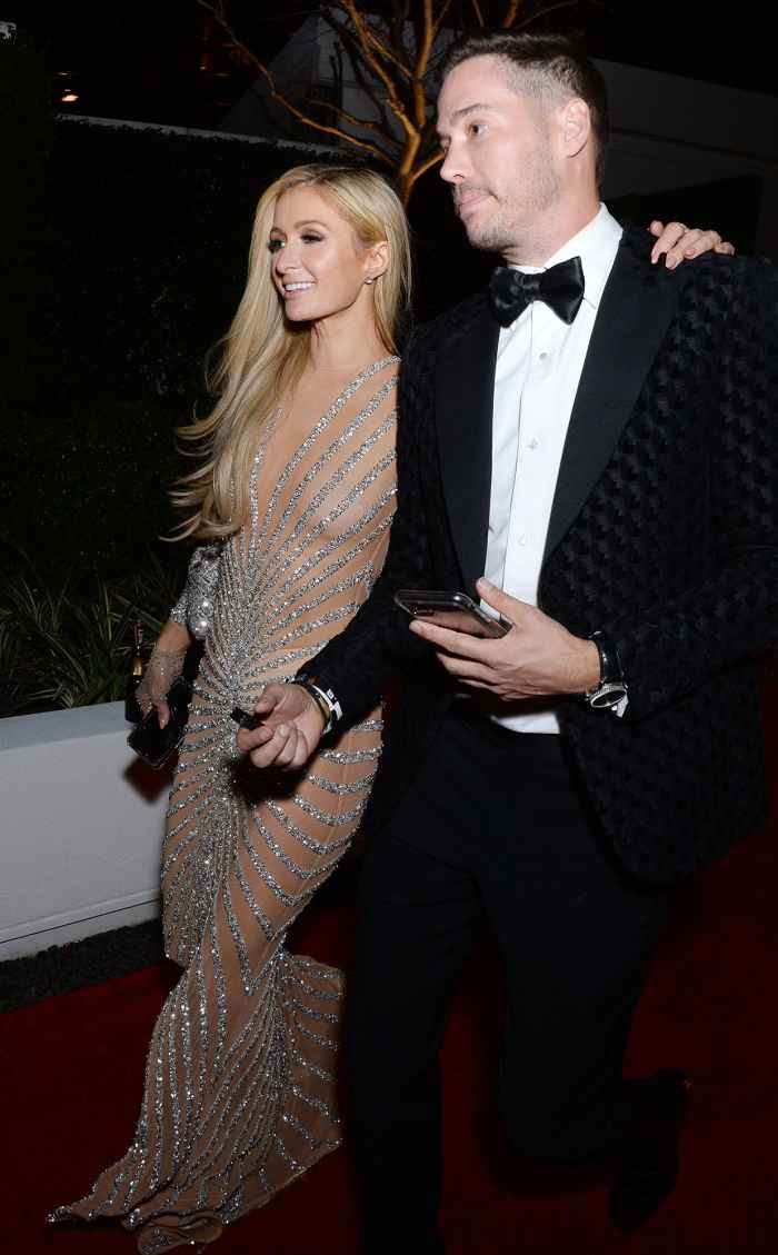 Paris Hilton and Carter Reum 7th Annual Golden Globe Awards