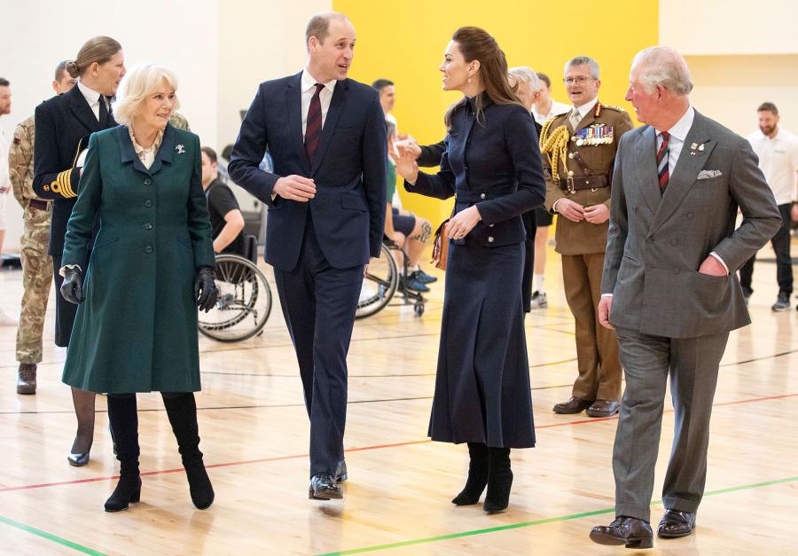 Prince William and Duchess Kate Join Prince Charles and Duchess Camilla for Rare Joint Engagement at Military Facility